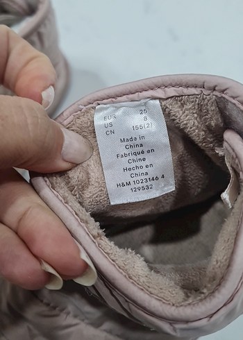 Kızlar için Bej Sıcak Terlikler - Görsel 2