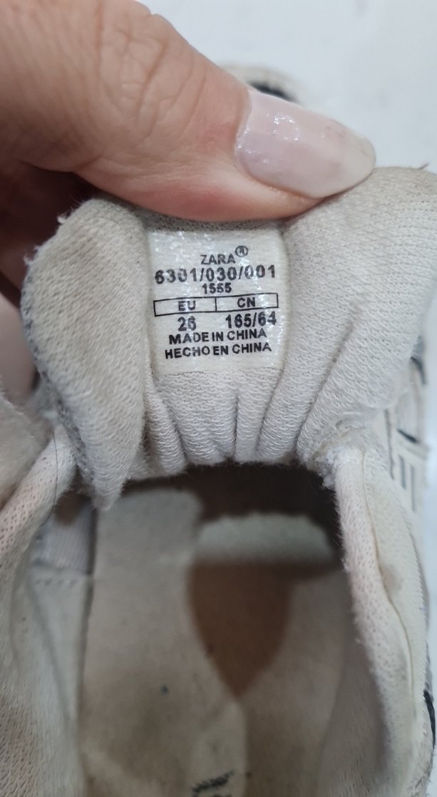 Gri Beyaz Erkek Çocuk Sneaker - Görsel 4