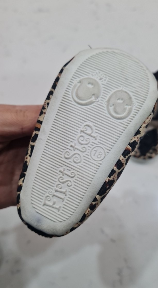 Kız Çocuk Kahverengi Yılan Desenli Babet - Görsel 2