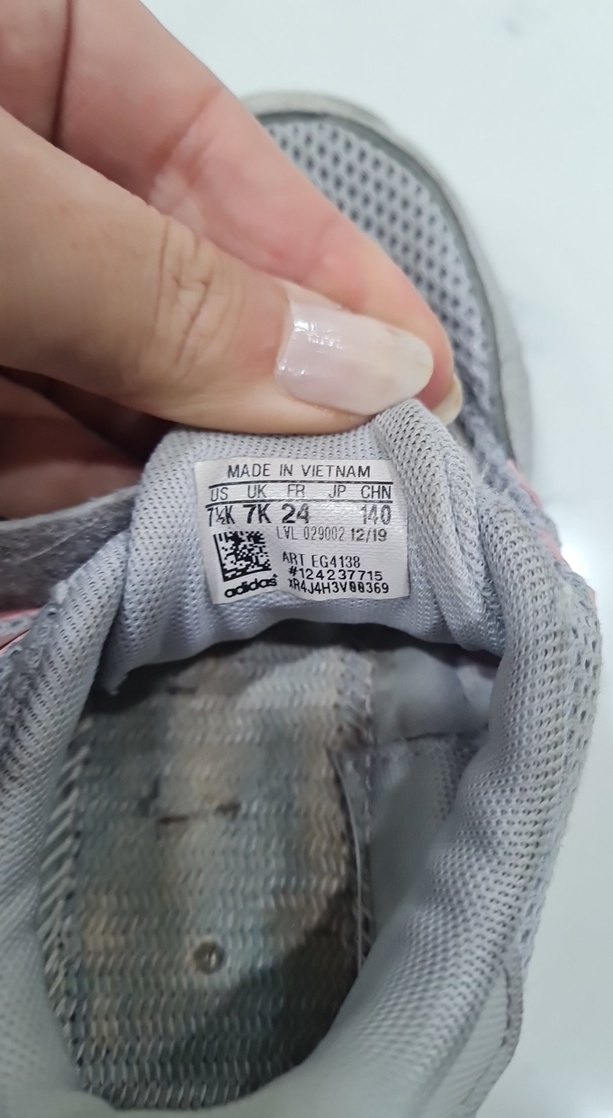 Kız Çocuk Gri Cırt Cırtlı Spor Ayakkabı - Görsel 2