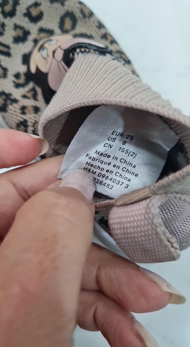 Kız Çocuk Örme Leopar Desenli Sneaker - Görsel 2