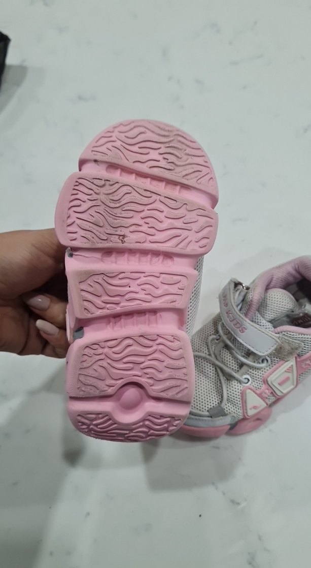 Kız Çocuk Pembe Yılan Desenli Spor Ayakkabı - Görsel 2