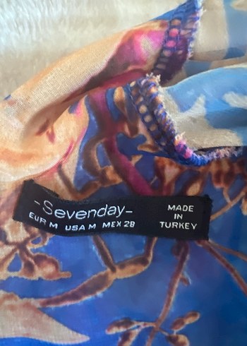 Bohem Çok Renkli Midi Elbise - Görsel 5