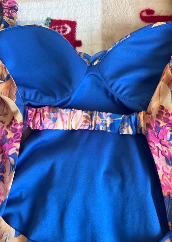 Bohem Çok Renkli Midi Elbise - Görsel 4