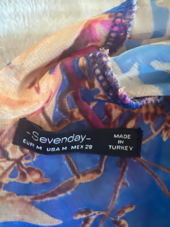 Bohem Çok Renkli Midi Elbise - Görsel 5