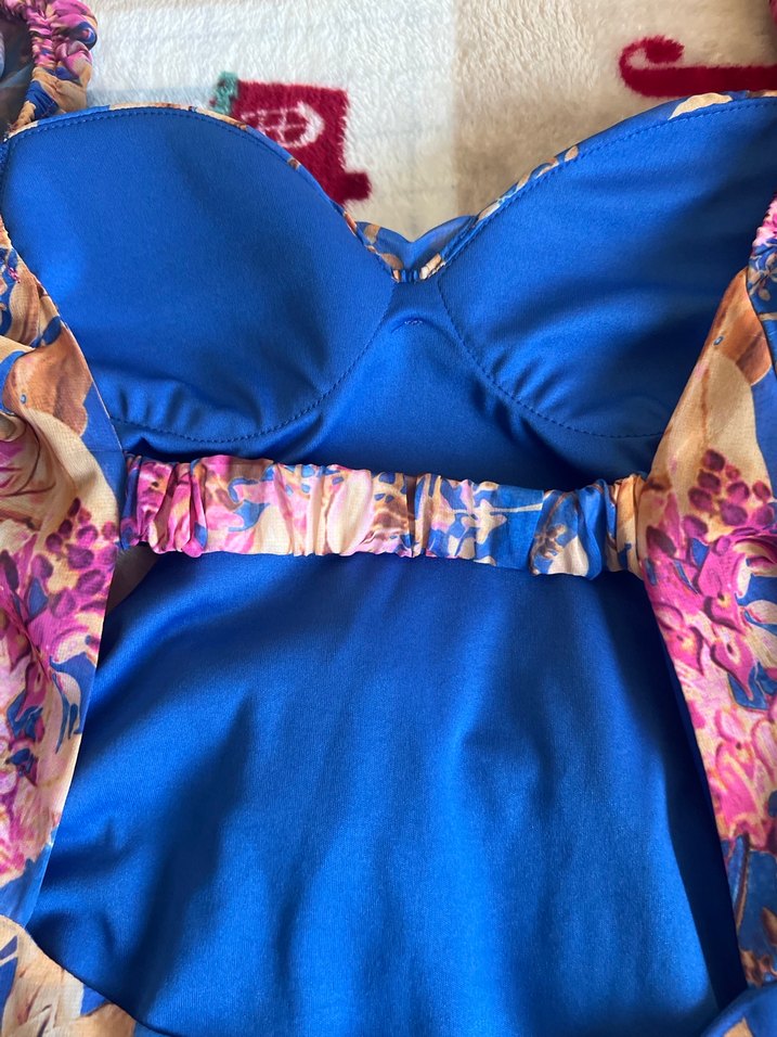 Bohem Çok Renkli Midi Elbise - Görsel 4