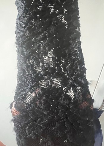 Dantel Detaylı Siyah Gotik Kadın Bluz - Görsel 2