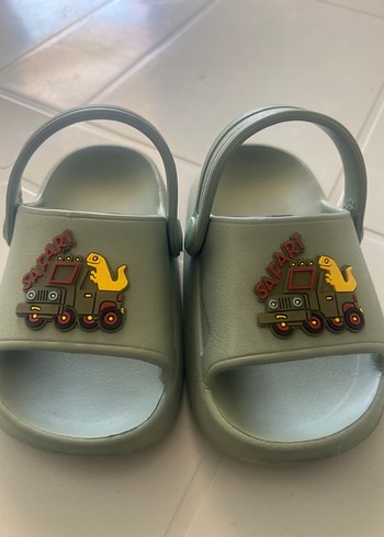 Haki yeşili Erkek Çocuk Terliği - Görsel 4