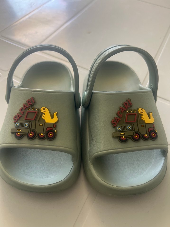 Haki yeşili Erkek Çocuk Terliği - Görsel 4