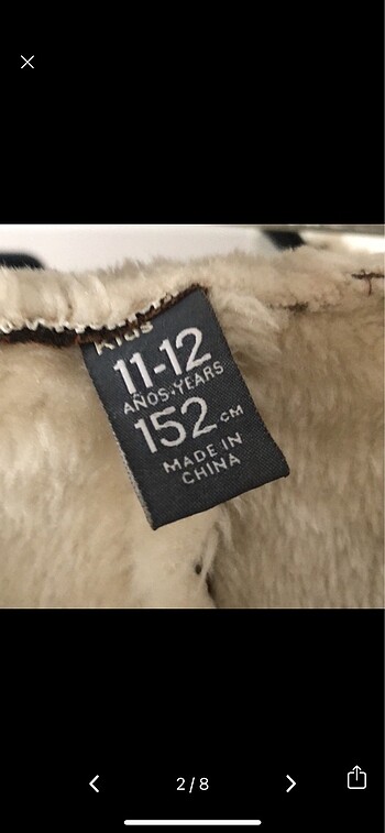 Zara zara kids palto kaban