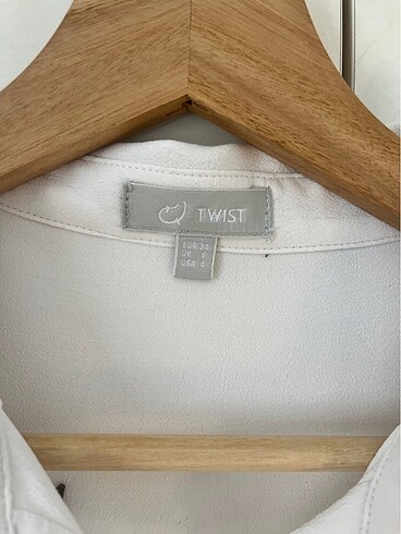 34 Beden TWIST palmiye nakışlı gömlek