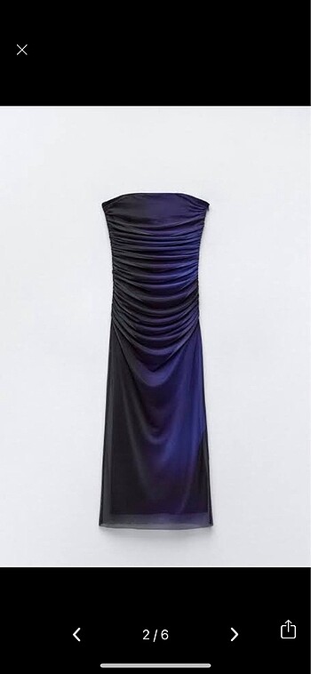 Zara ZARA hologram tüllü elbise