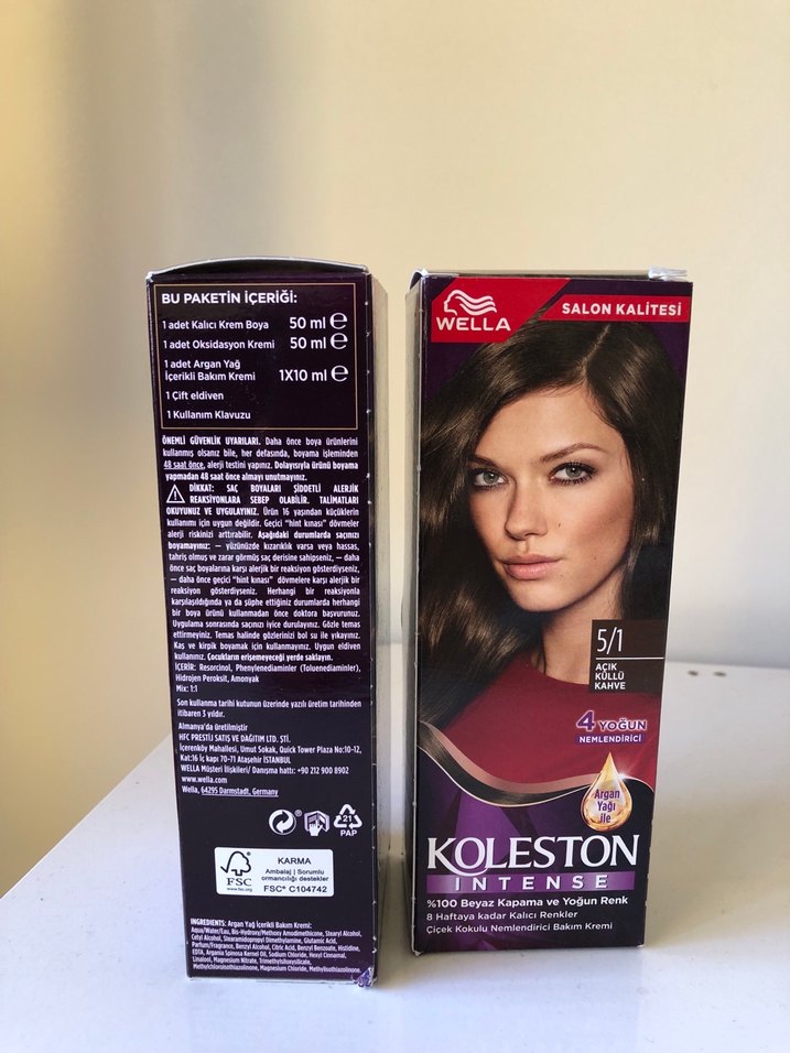 2 adet Wella Koleston Intense 5/1 Saç Boyası - Görsel 3