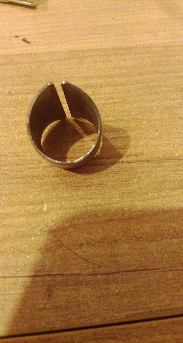 Bej Kadın Yüzük - Yırtmaç Detaylı - Görsel 2