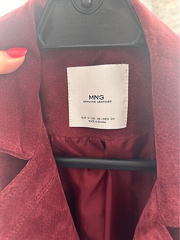 Mango mango genuine leather ceket