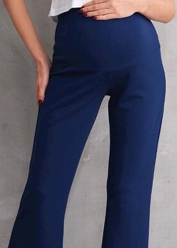 Koyu Mavi Rahat Kesim Hamile Pantolonu - Görsel 2