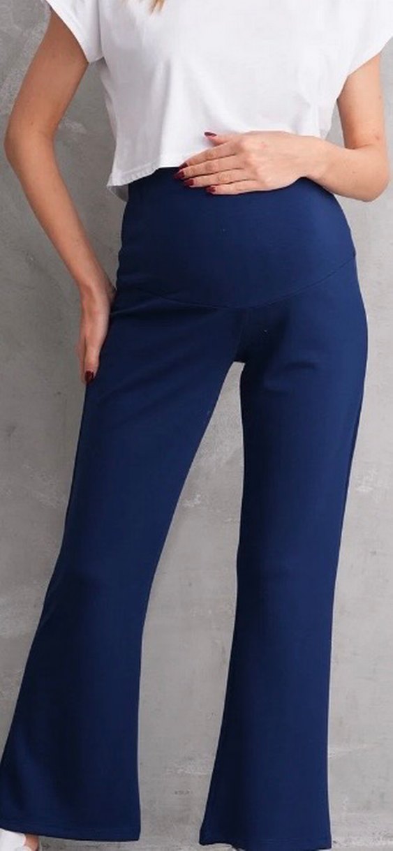 Koyu Mavi Rahat Kesim Hamile Pantolonu - Görsel 2