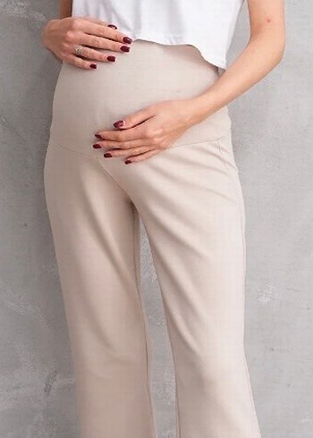 Bej Hamile Pantolonu, Normal Boy, Rahat Kesim - Görsel 2