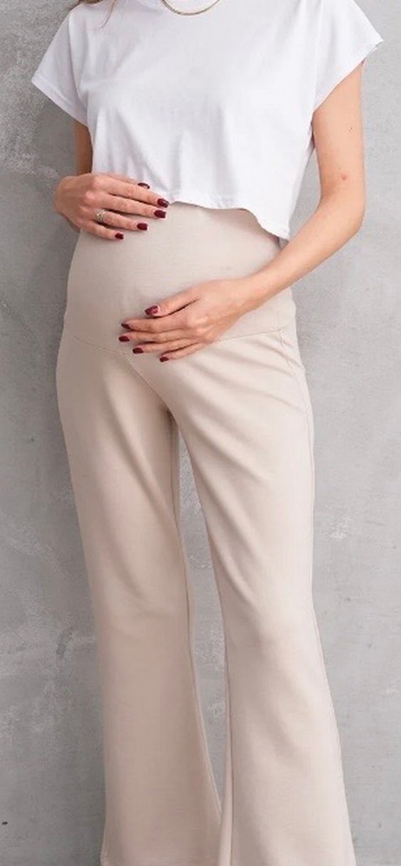 Bej Hamile Pantolonu, Normal Boy, Rahat Kesim - Görsel 2