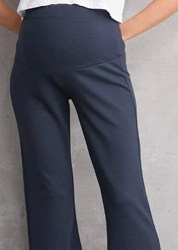 Gri Hamile Kot Pantolon - Görsel 4