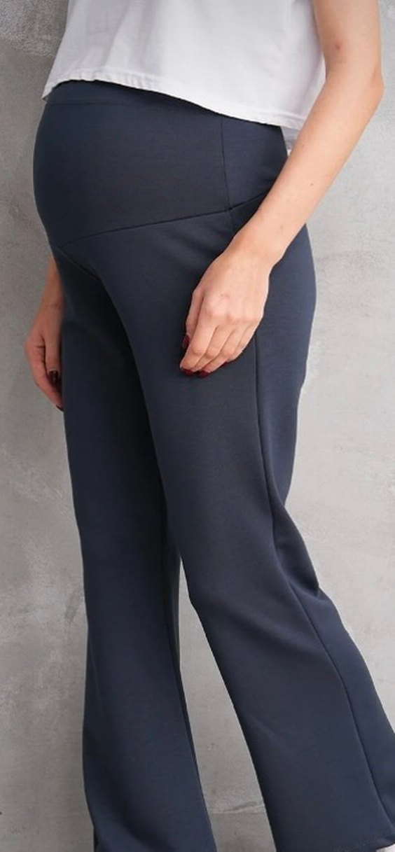 Gri Hamile Kot Pantolon - Görsel 2