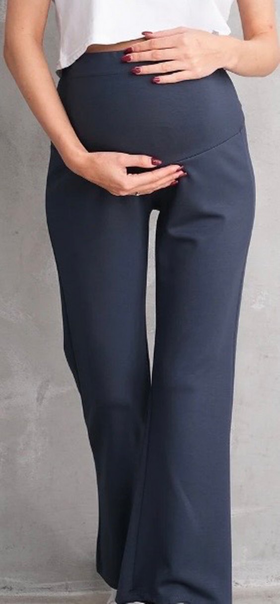 Gri Hamile Kot Pantolon - Görsel 3