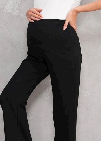 Siyah Rahat Kesim Hamile Pantolonu - Görsel 7