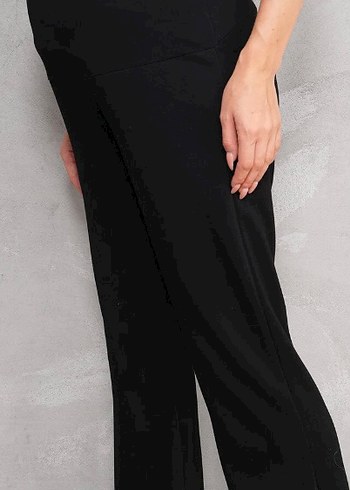 Siyah Rahat Kesim Hamile Pantolonu - Görsel 5