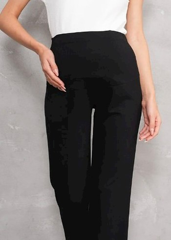 Siyah Rahat Kesim Hamile Pantolonu - Görsel 2