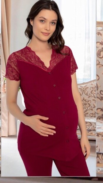 xl Beden bordo Renk Hamile pijama takımı?