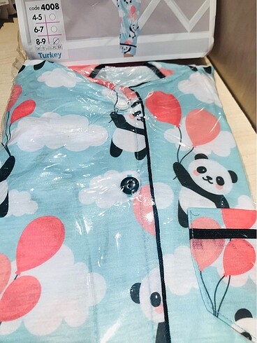 4 Yaş Beden Çocuk pijama takımı