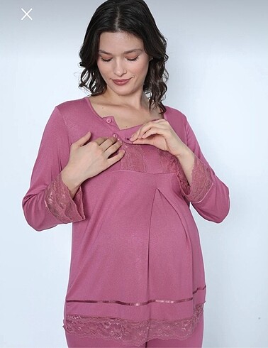 xl Beden Hamile lohusa pijama takımı