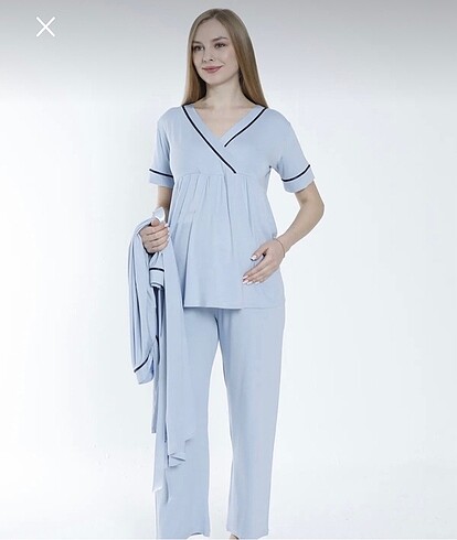 xxl Beden mavi Renk Hamile pijama takımı?