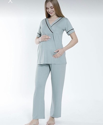 xxl Beden yeşil Renk Hamile pijama takımı?