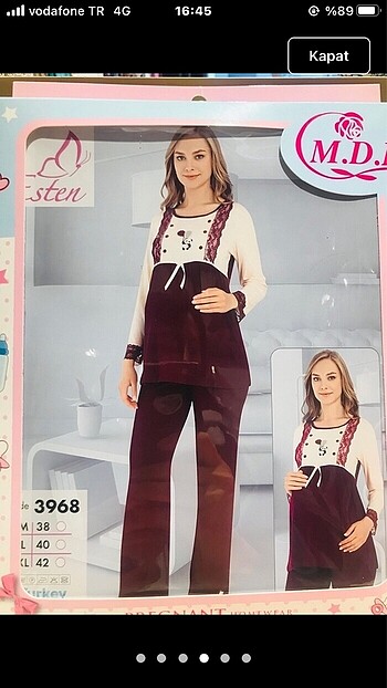 xl Beden çeşitli Renk Hamile pijama takımı?