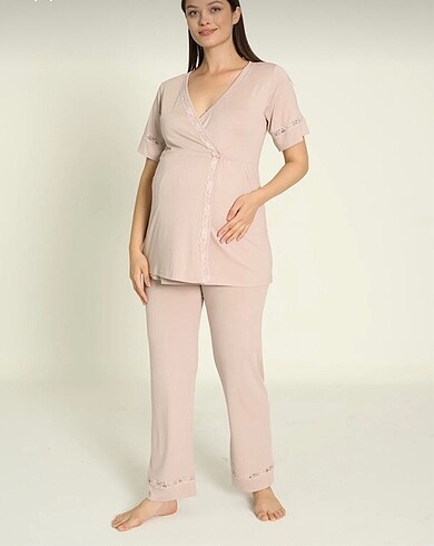 xl Beden camel Renk Hamile lohusa pijama takımı?