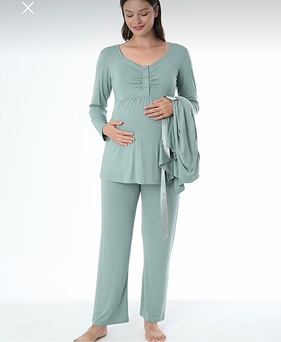 l Beden yeşil Renk Hamile lohusa pijama takımı?