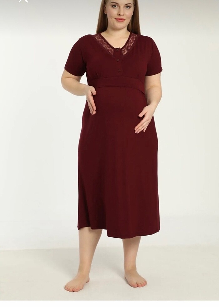 Büyük beden hamile gecelik takımı? - Görsel 2