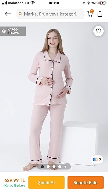 Hamile pijama takımı