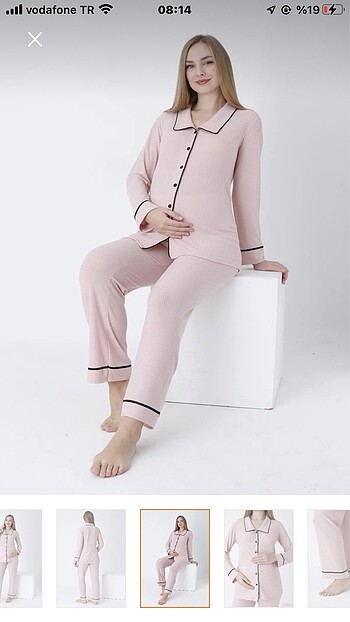 xl Beden Hamile pijama takımı