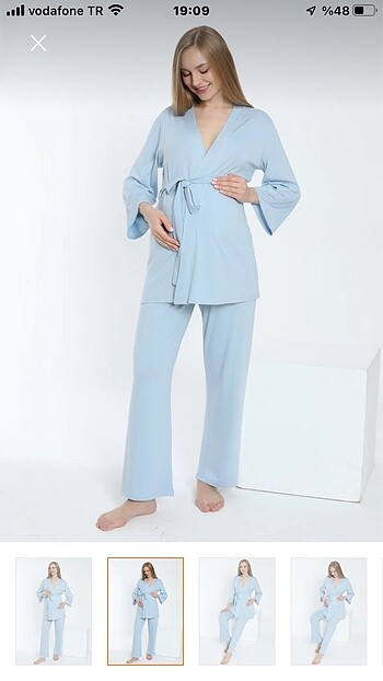 l Beden Hamile pijama takımı