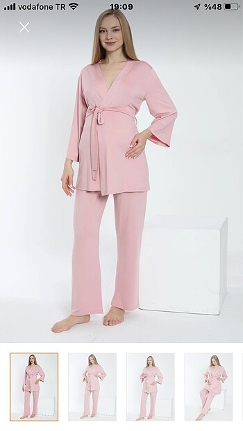 xxl Beden pembe Renk Hamile pijama takımı