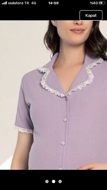 xl Beden Hamile pijama takımı