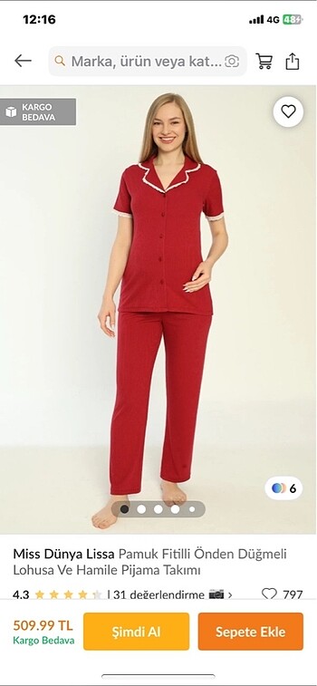 Diğer Hamile pijama takımı