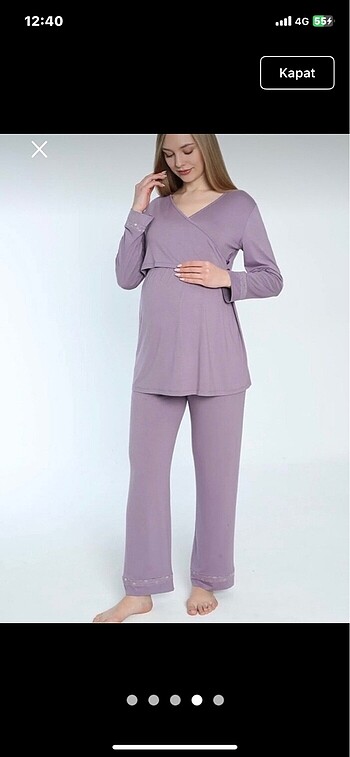 xl Beden Hamile lohusa pijama takımı