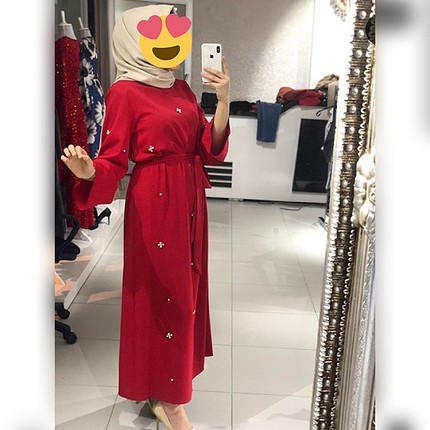 kırmızı şık elbise