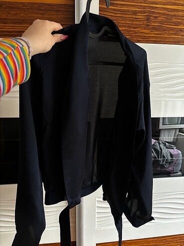 40 Beden lacivert Renk Trendyolmilla saten Bluz
