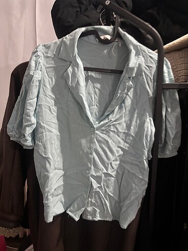 Pull and bear mavi migömlek