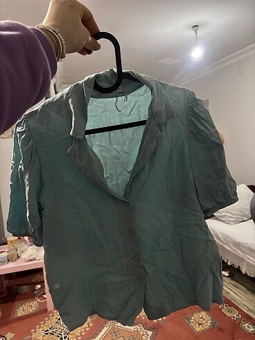 s Beden Pull and bear mavi migömlek