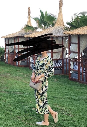 Mango Çiçekli tulum salopet